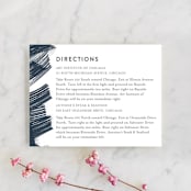 "Modern Brush" - Direction Cards in Steel Blue by Lisa Guerrero - Front