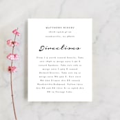 "Dressed in White" - Direction Cards in Cloud by Angela Garrick - Front