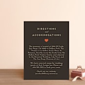"Until Death" - Direction Cards in Golden by Katie Zimpel - Front