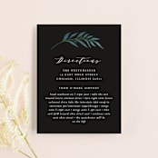 "Twilight" - Direction Cards in Coal by Lehan Veenker - Front