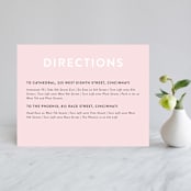 "AND" - Direction Cards in Carnation by Kim Dietrich Elam - Front