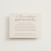 "Delicate monogram" - Direction Cards in Ecru by Hooray Creative - Front