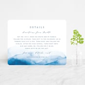 "Watercolor waves" - Direction Cards in Ocean by Yuliya Evseeva - Front