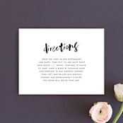 "Love Actually" - Direction Cards in Onyx by Design Lotus - Front