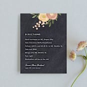 "botanica" - Direction Cards in Midnight by Griffinbell Paper Co. - Front