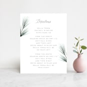 "Winterelle" - Direction Cards in Cornflower by Petra Kern - Front