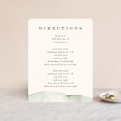 "Gentle Greens" - Direction Cards in Fern by Petra Kern - Front