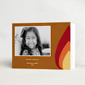 "Glimmer" - Diwali Cards in Fire by Sumak Studio - Folded Card