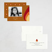 "Glimmer" - Diwali Cards in Fire by Sumak Studio - Assembled