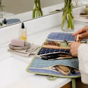 "Large Travel organizer - Spruce" - Dopp Kit in green by Anchal