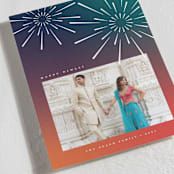 "Fireworks" - Diwali Cards in Sunset by Heather Schertzer - Detail