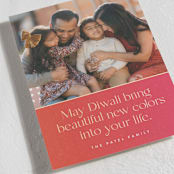 "Diwali Wishes" - Diwali Cards in Magenta by Maria Alou - Detail