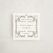 "Sapin" - Debutante Party Favor Tags in Snow by Gwen Bedat - Front