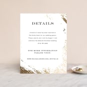 "Edgy Charm" - Direction Cards in Ivory by Kimberly FitzSimons - Front