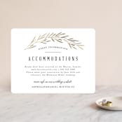 "Gilded Leaves" - Direction Cards in Classic White by Kelly Schmidt - Front