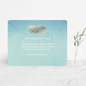 "Sea Crest" - Direction Cards in Turquoise by Kaydi Bishop - Front
