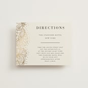 "Elegant Henna" - Direction Cards in Champagne by Oma N. Ramkhelawan - Front
