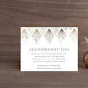 "Deco Fan Border" - Direction Cards in Snow by Kelly Schmidt - Front
