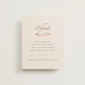 "Autumnal Arch" - Direction Cards in Blush by Hooray Creative - Front