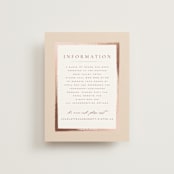 "Romantic Frame" - Direction Cards in Peony by Wildfield Paper Co - Front