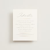 "Classic Line Frame" - Direction Cards in Silk by Wildfield Paper Co - Front