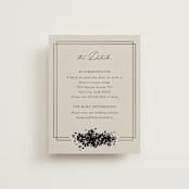 "Bouquet Toss" - Direction Cards in Smoke by Robert and Stella - Front