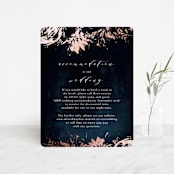 "Pressed Flowers" - Direction Cards in Navy by Phrosné Barwood - Front