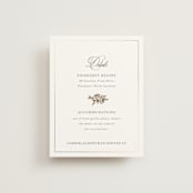 "Here With You" - Direction Cards in Classic Bride by Design Lotus - Front