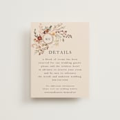"Monogrammed Floral" - Direction Cards in Harvest by Susan Moyal - Front