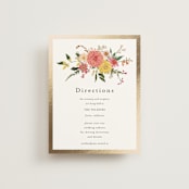 "Enchanting" - Direction Cards in Burgundy by Susan Moyal - Front
