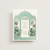 "The Greenhouse" - Direction Cards in Seagreen by Elly - Front