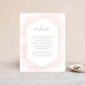 "Sparkling Champagne" - Direction Cards in Blush by Kristie Kern - Front