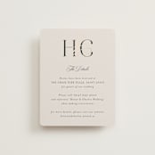 "HONOR" - Direction Cards in Ivory by Melanie Kosuge - Front