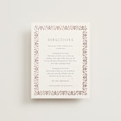 "Islamic Arch" - Direction Cards in Scarlet by Sabrin Deirani - Front