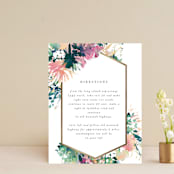 "Pretty Wildflowers" - Direction Cards in Garden by Lori Wemple - Front