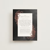 "Lux branch" - Direction Cards in Pepper by Stacey Meacham - Front