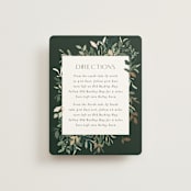 "Garden Serenity" - Direction Cards in Greenery by Itsy Belle Studio - Front