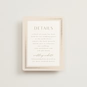 "Soleil" - Direction Cards in Latte by Kristie Kern - Front