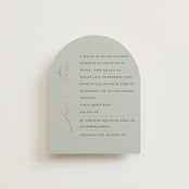"Gilded Script" - Direction Cards in Sage by Angela Thompson - Front