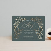 "Gilded" - Direction Cards in Slate by Leah Bisch - Front