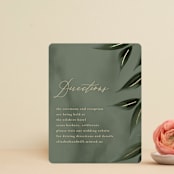 "Cascading Vine" - Direction Cards in Ivory by Susan Moyal - Front