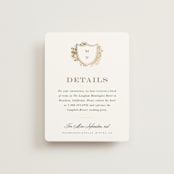 "Heritage" - Direction Cards in Honeysuckle by Leah Bisch - Front