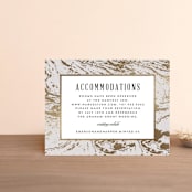 "Modern Marble" - Direction Cards in Cloud by Kelly Schmidt - Front