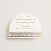 "Gilded Henna" - Direction Cards in Lily by Mansi Verma - Front