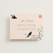"LOVEBIRDS" - Direction Cards in Cream by Elly - Front