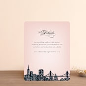 "Big City - San Francisco" - Direction Cards in Blush by Hooray Creative - Front