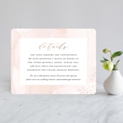"Formal Watercolor" - Direction Cards in Bashful by Jennifer Postorino - Front