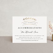 "Elegant Announcement" - Direction Cards in Vanilla by Kelly Schmidt - Front