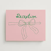 "Just the ribbon" - Direction Signs in trawberry by Vera Lim - Front