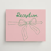 "Just the ribbon" - Direction Signs in trawberry by Vera Lim - Front